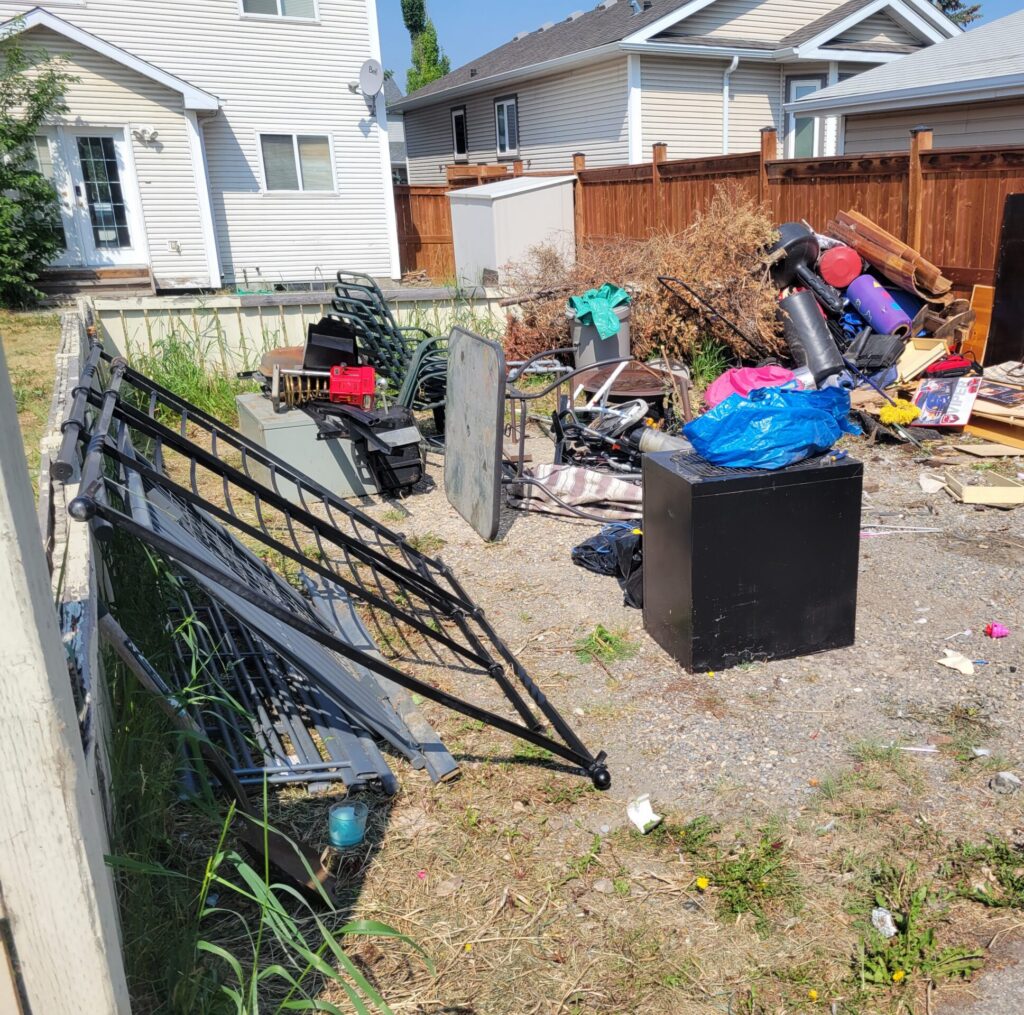 Residential junk needing removal